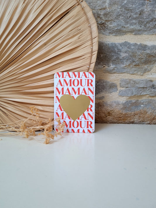 Carte à gratter Bonne fête Maman