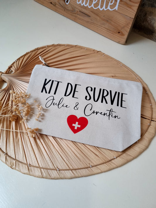 Trousse à soufflet en coton personnalisable