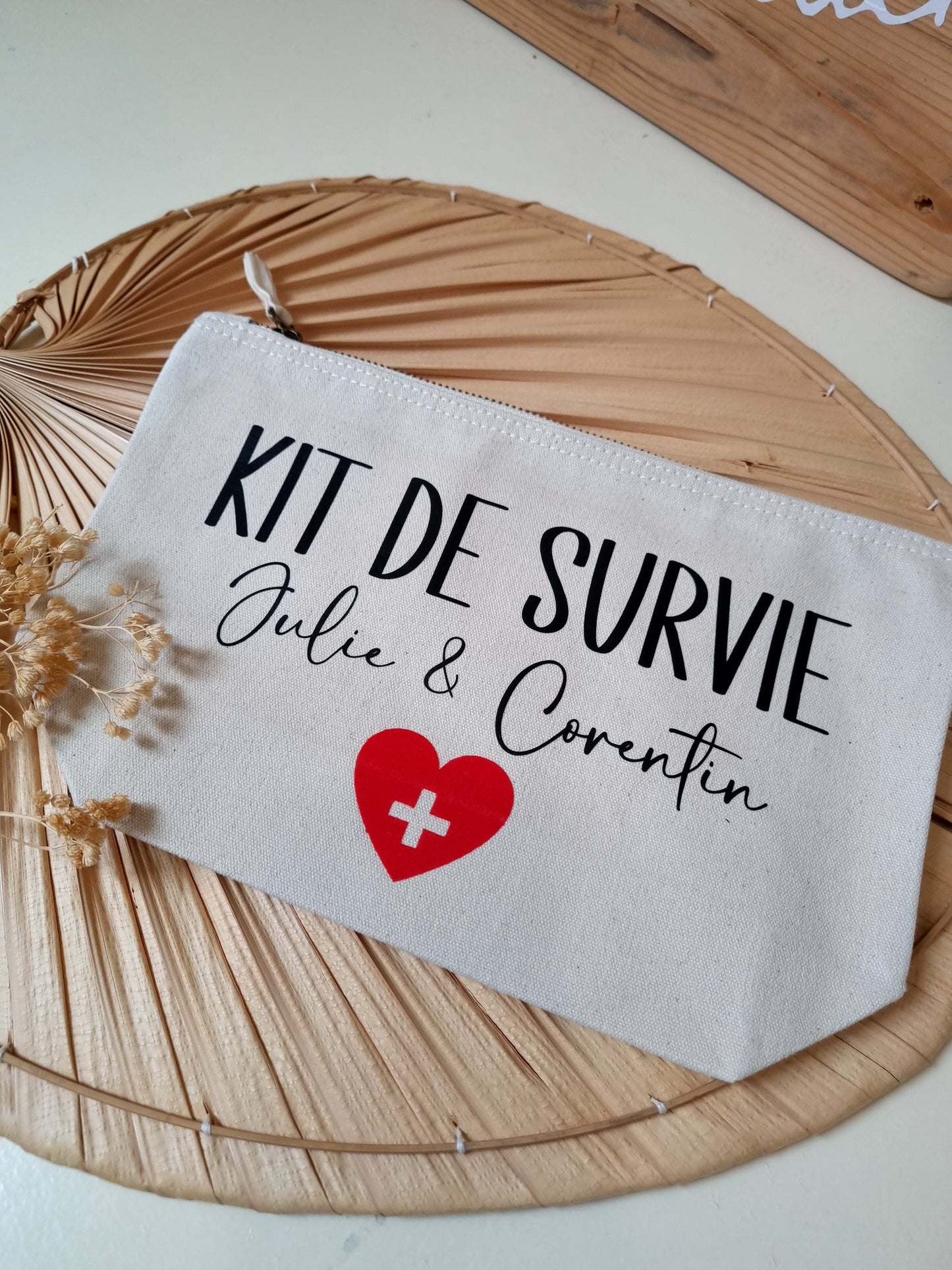 Trousse à soufflet en coton personnalisable