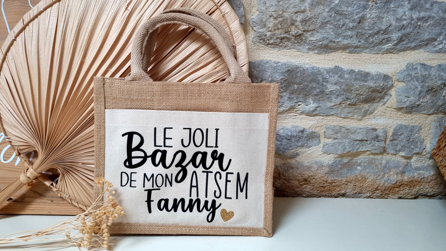 Sac cabas en toile de jute