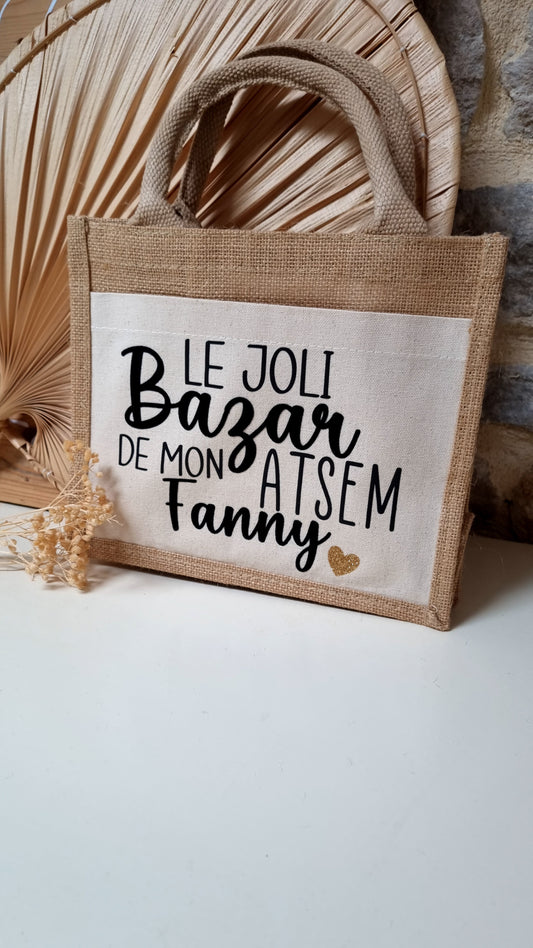 Sac cabas en toile de jute