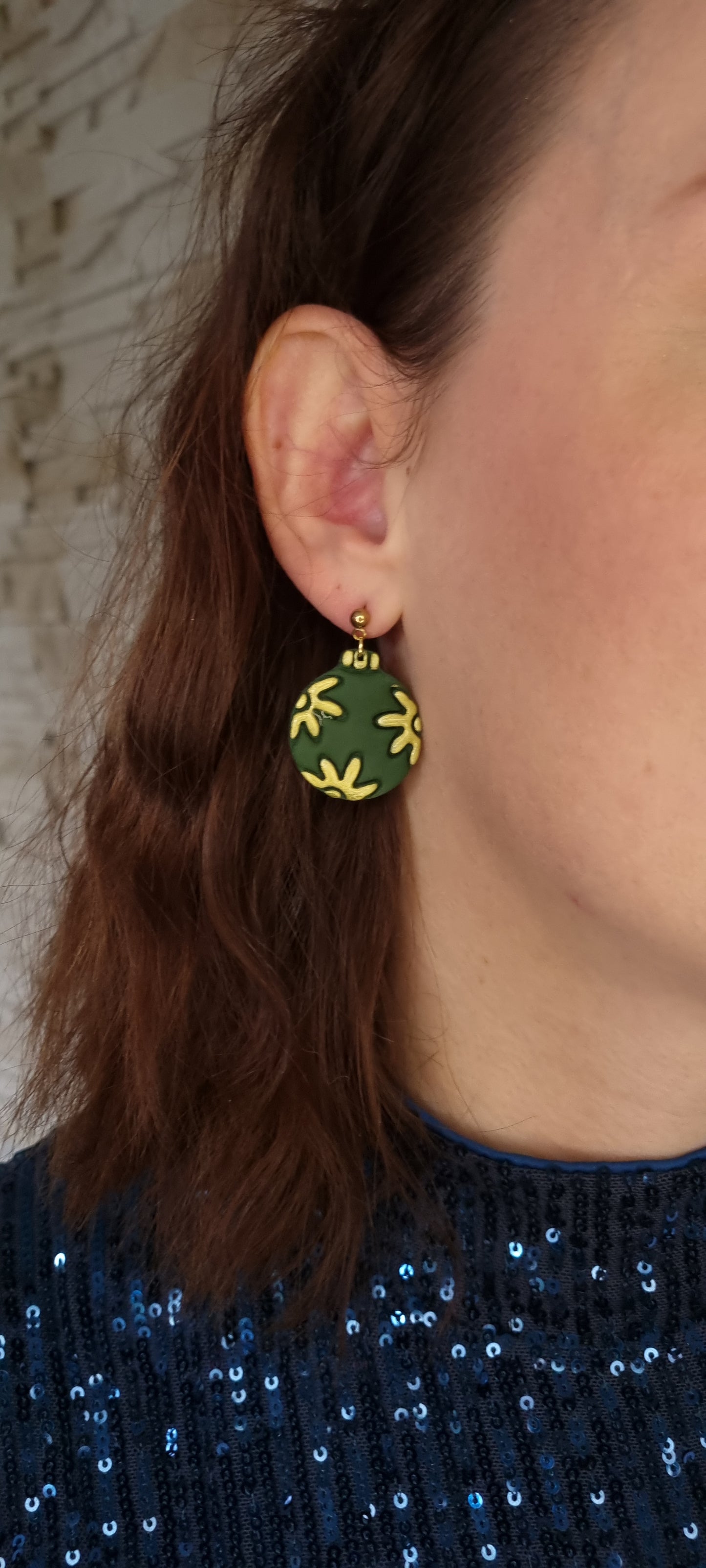 Boule de Noël verte