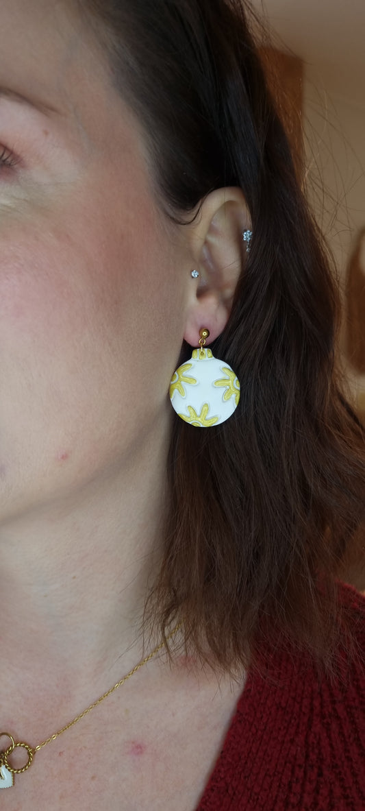 Boule de Noël blanche