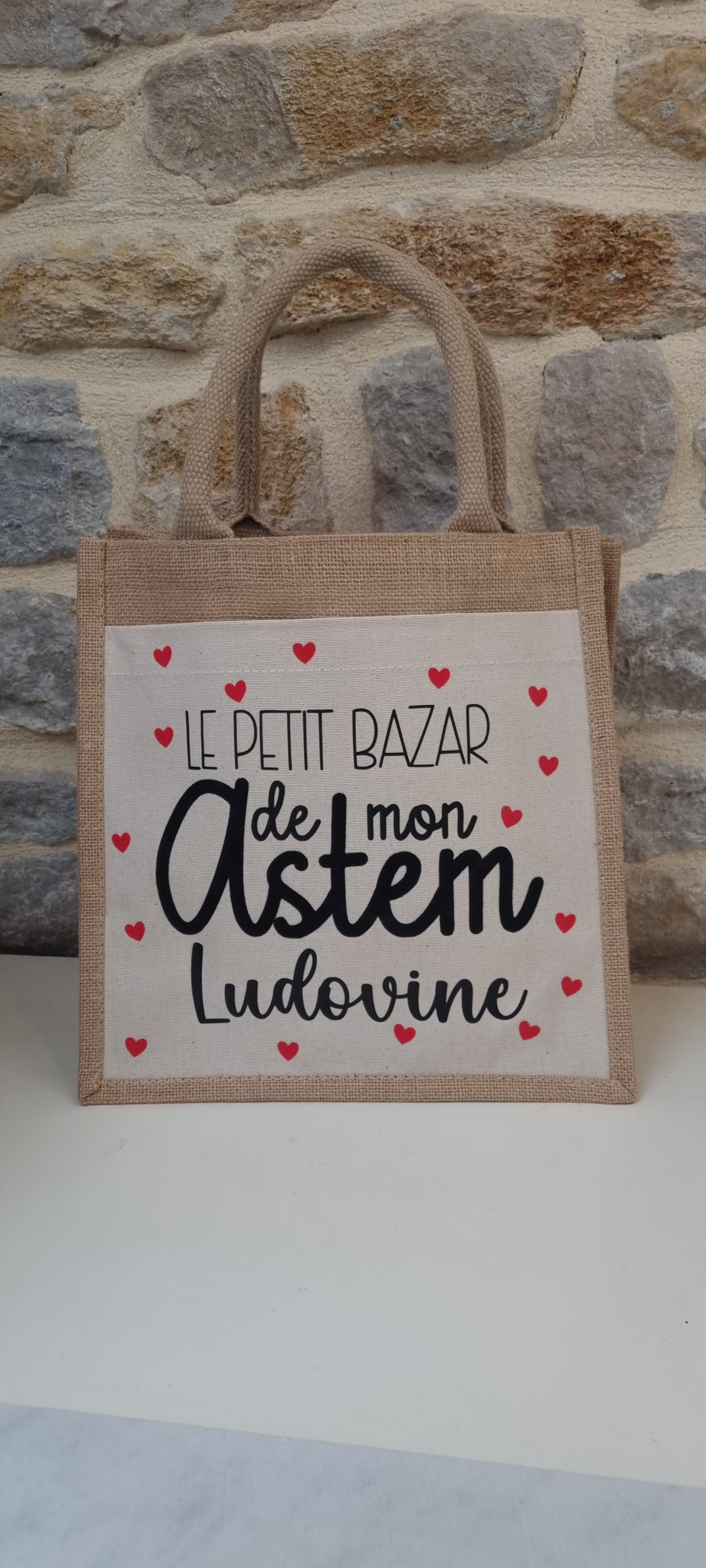 Sac cabas en toile de jute Atsem