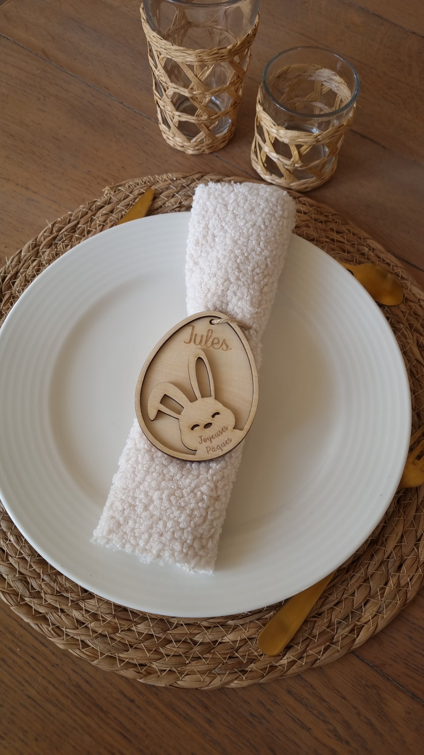 Marque place œuf de Pâques