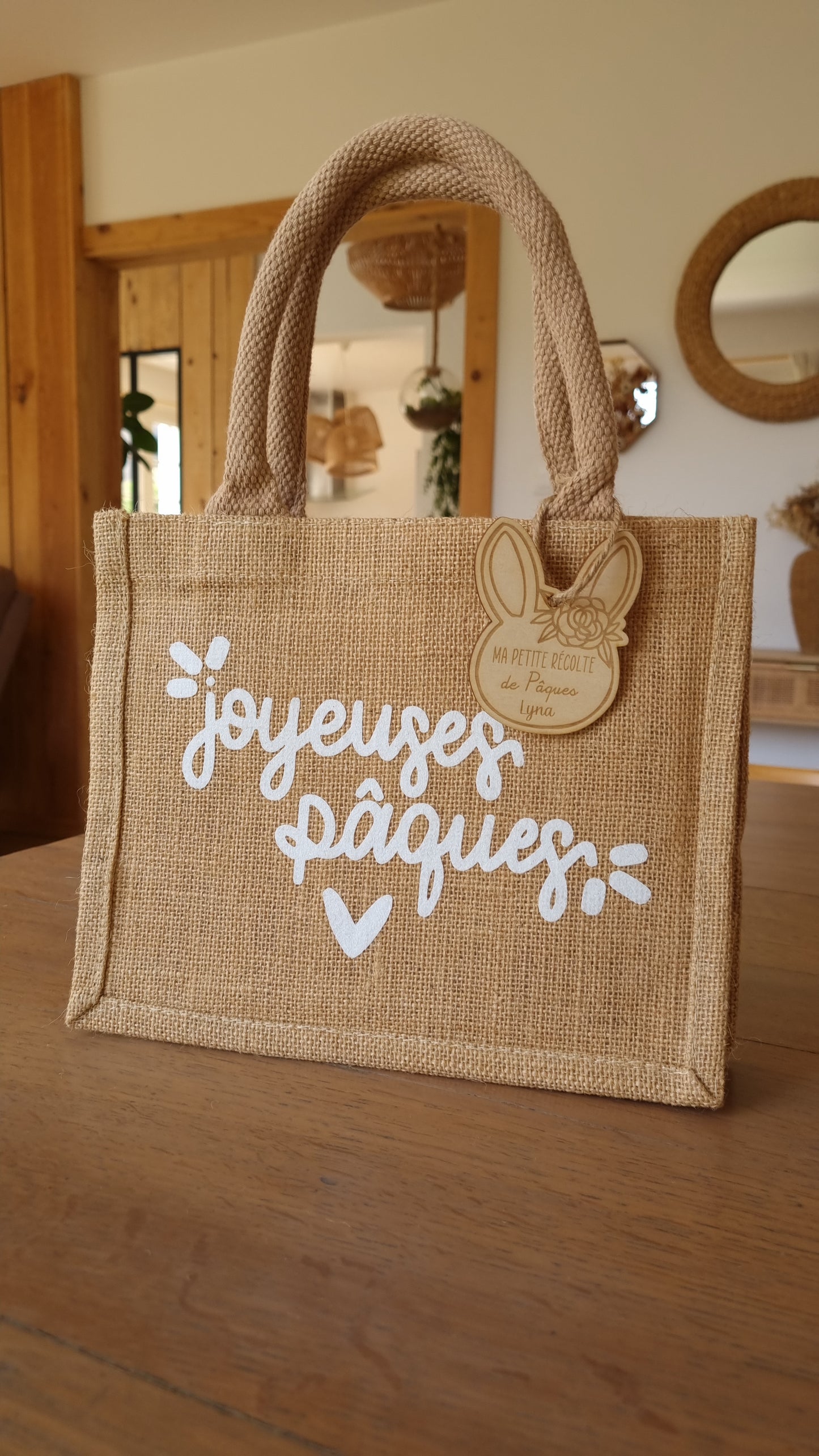 Joli sac pour récolter vos trésors en chocolat