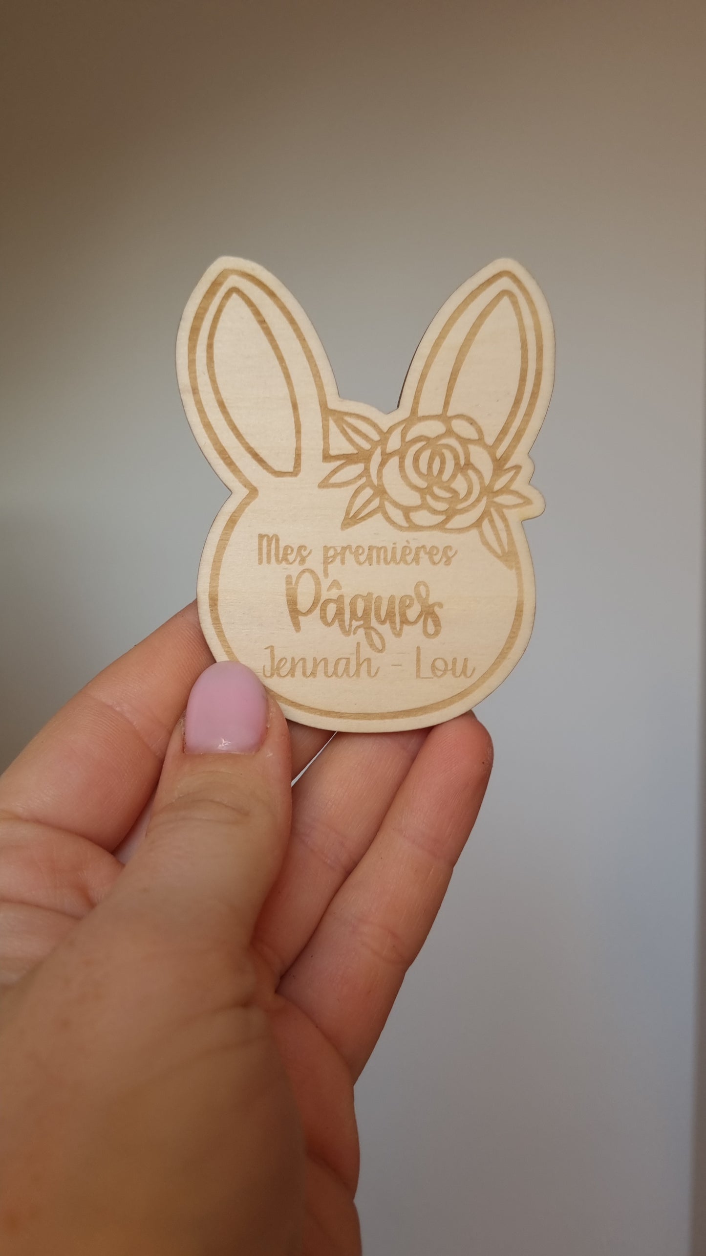 Magnet de Pâques Personnalisés en Bois