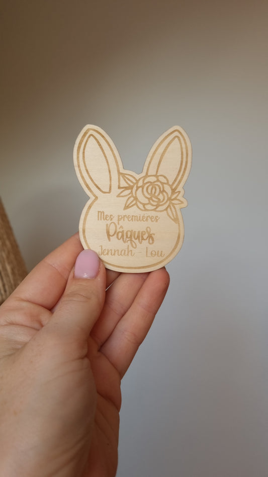 Magnet de Pâques Personnalisés en Bois