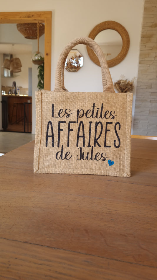 Sac cabas en toile de jute – Les petites affaires de ...