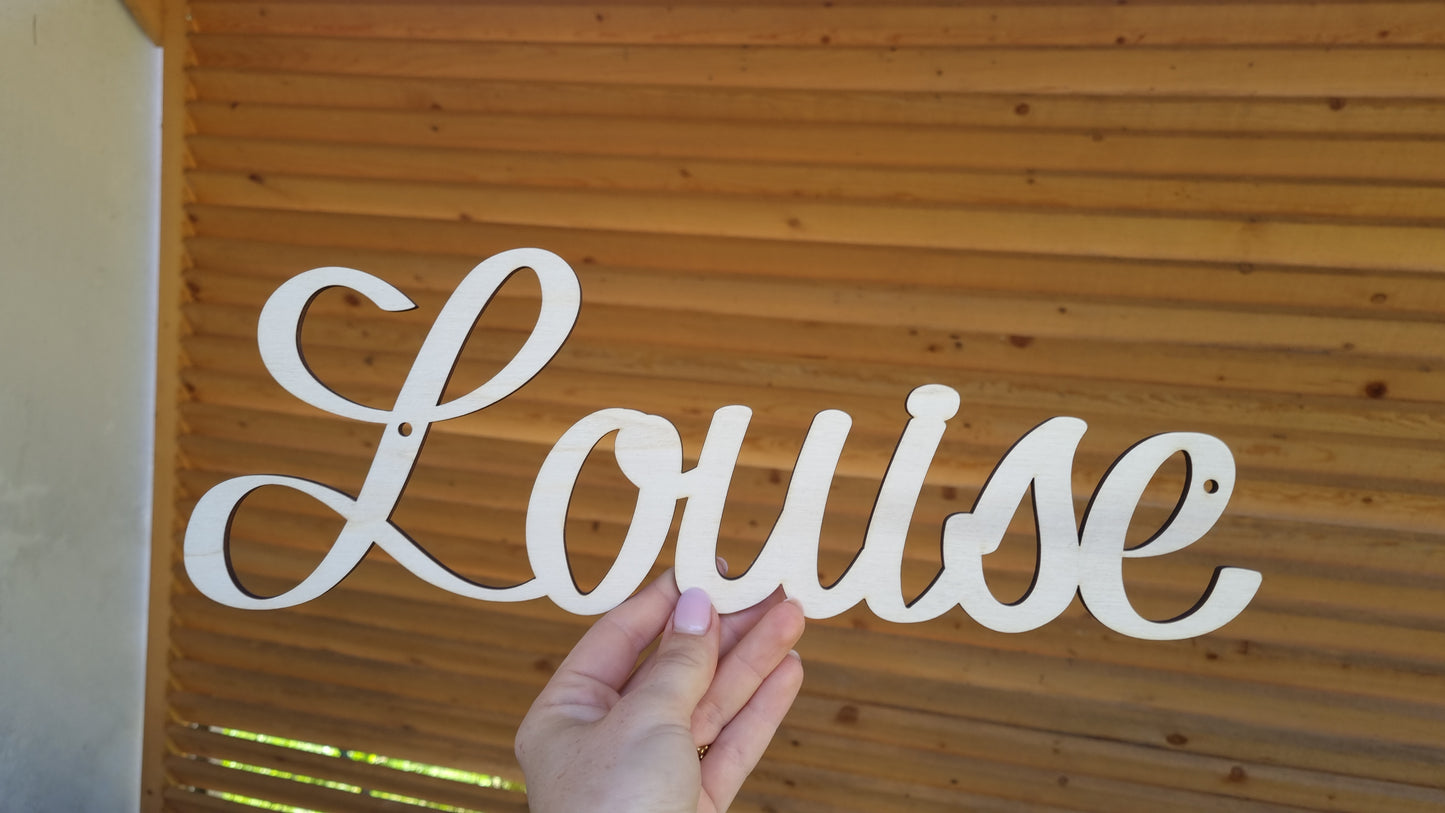 Mon joli prénom en bois
