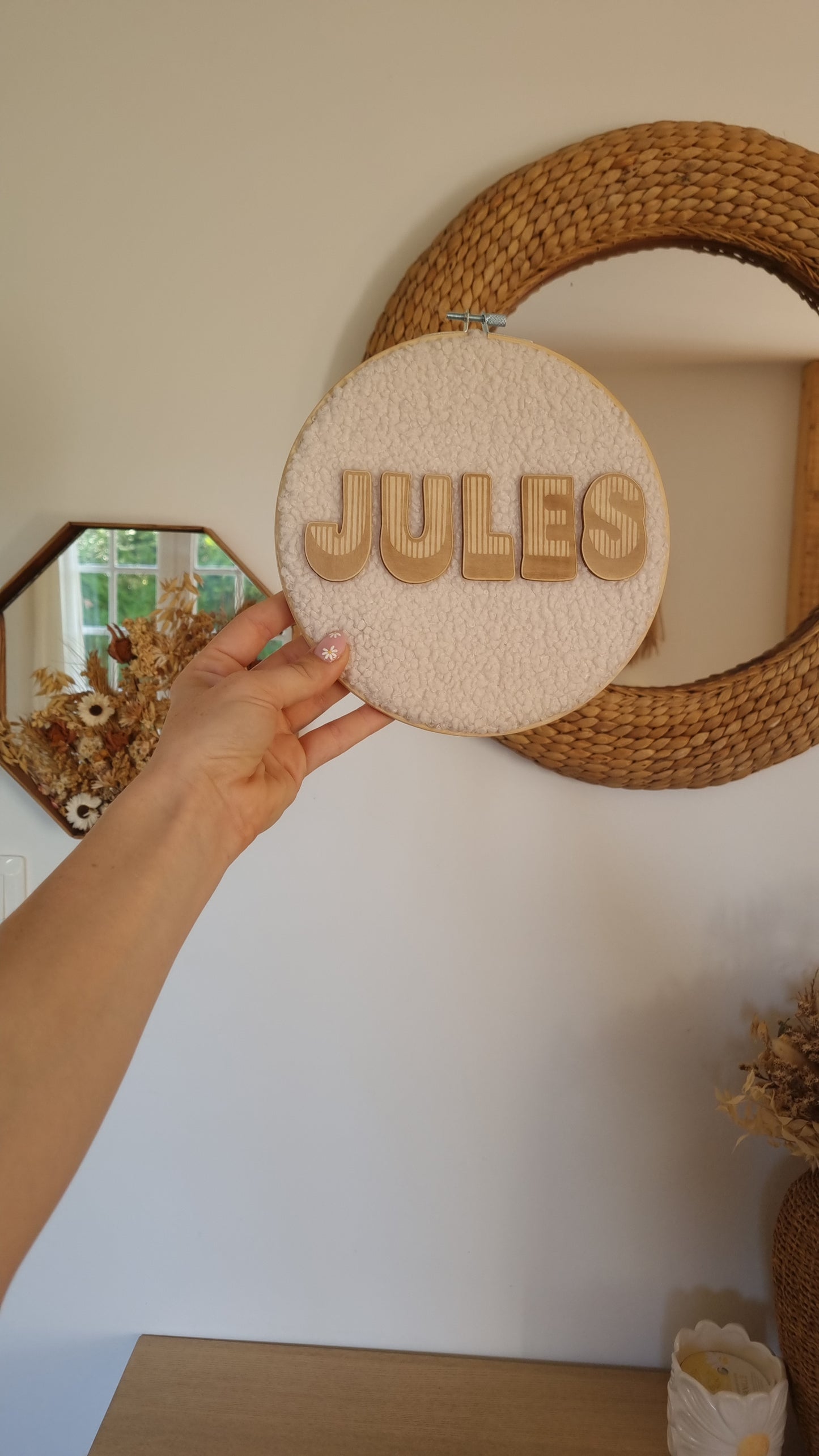 Mon petit tambourin bouclette et bois