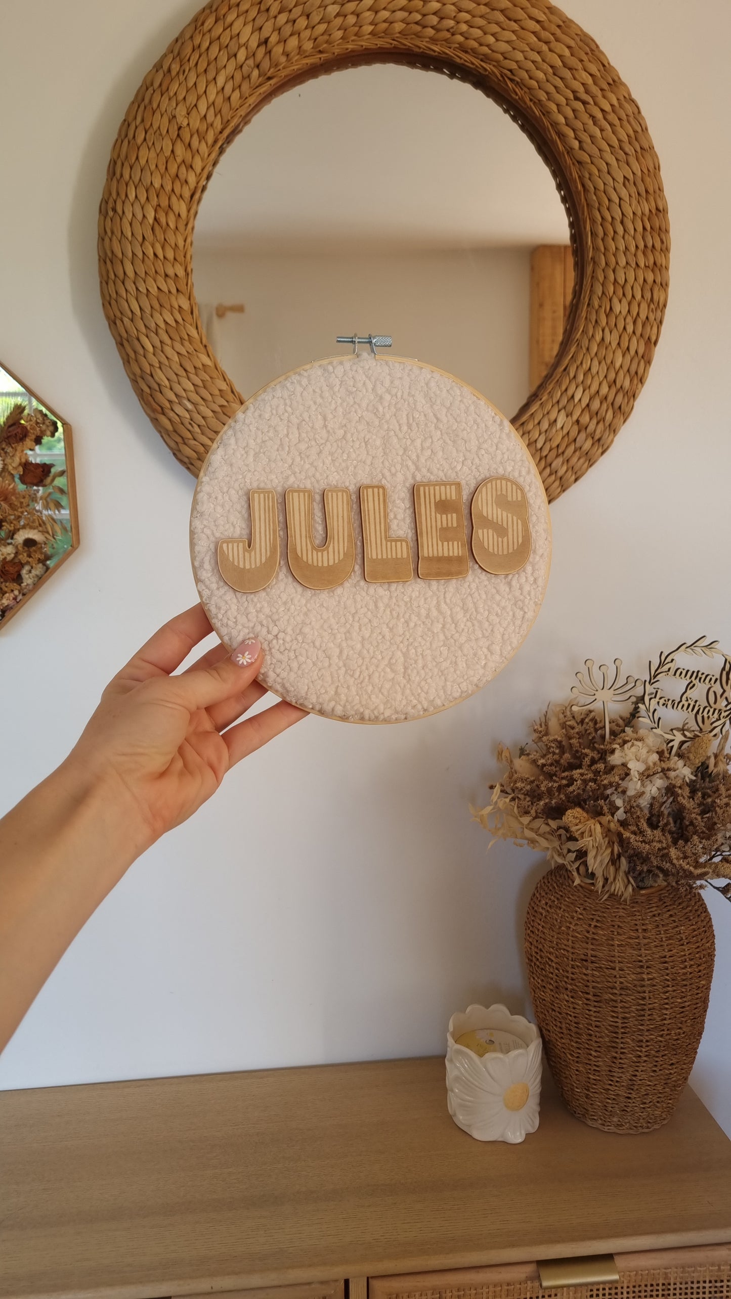 Mon petit tambourin bouclette et bois
