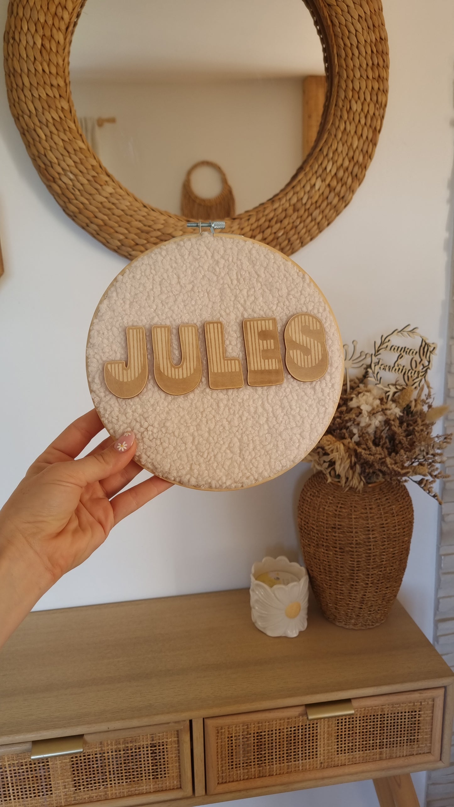Mon petit tambourin bouclette et bois