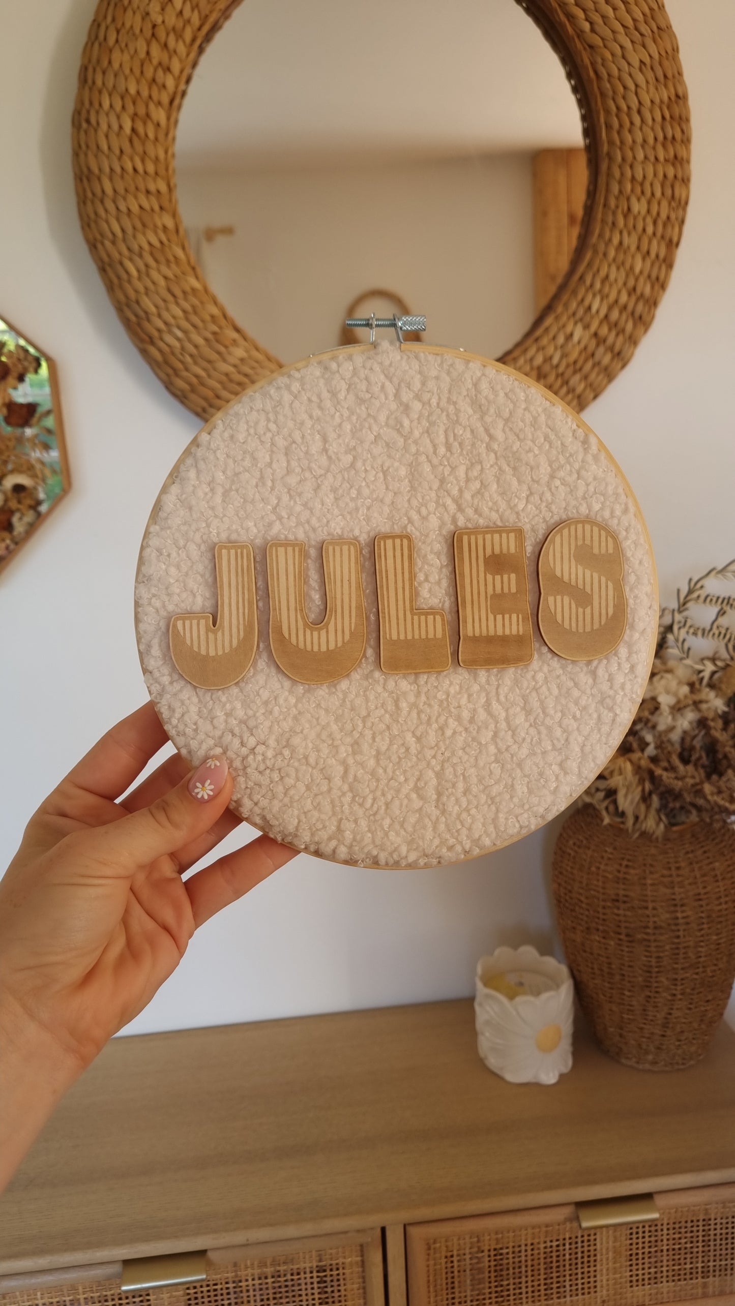 Mon petit tambourin bouclette et bois