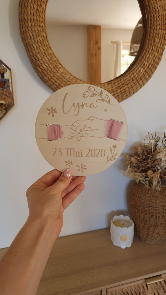 Cadre bracelet de naissance