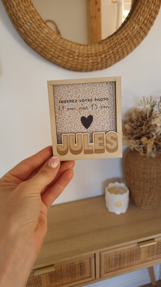 Mon joli cadre Polaroïd en bois personnalisé