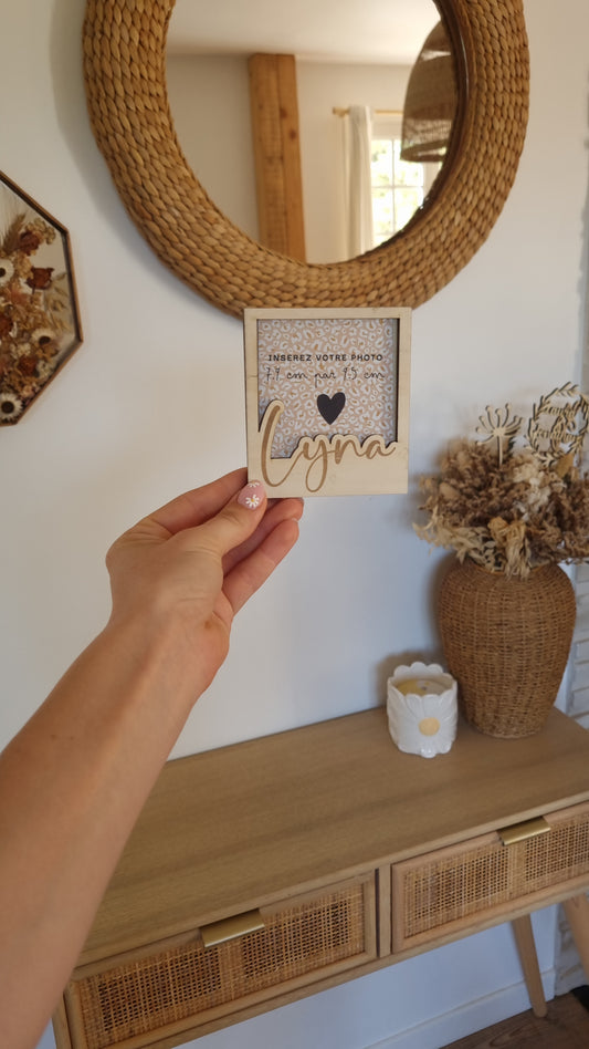 Mon joli cadre Polaroïd en bois personnalisé