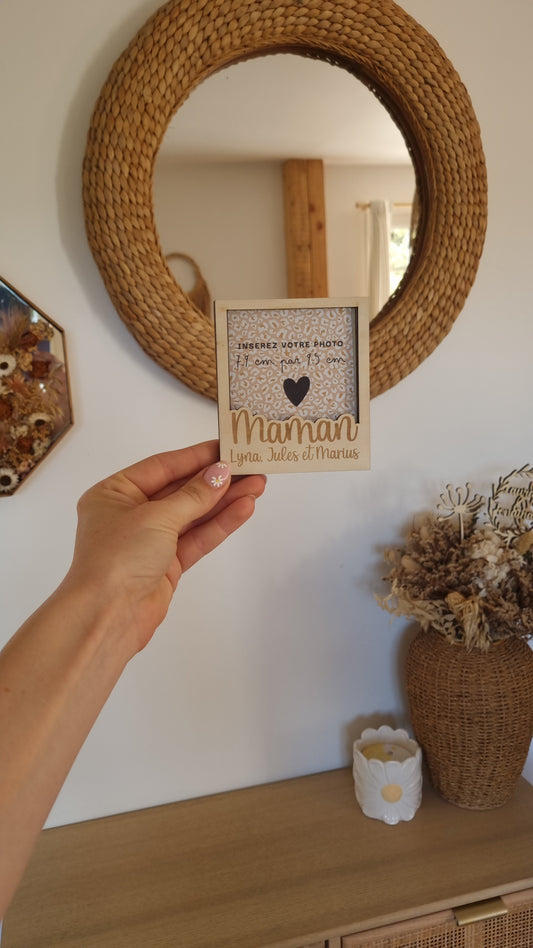 Mon joli cadre Polaroïd en bois personnalisé