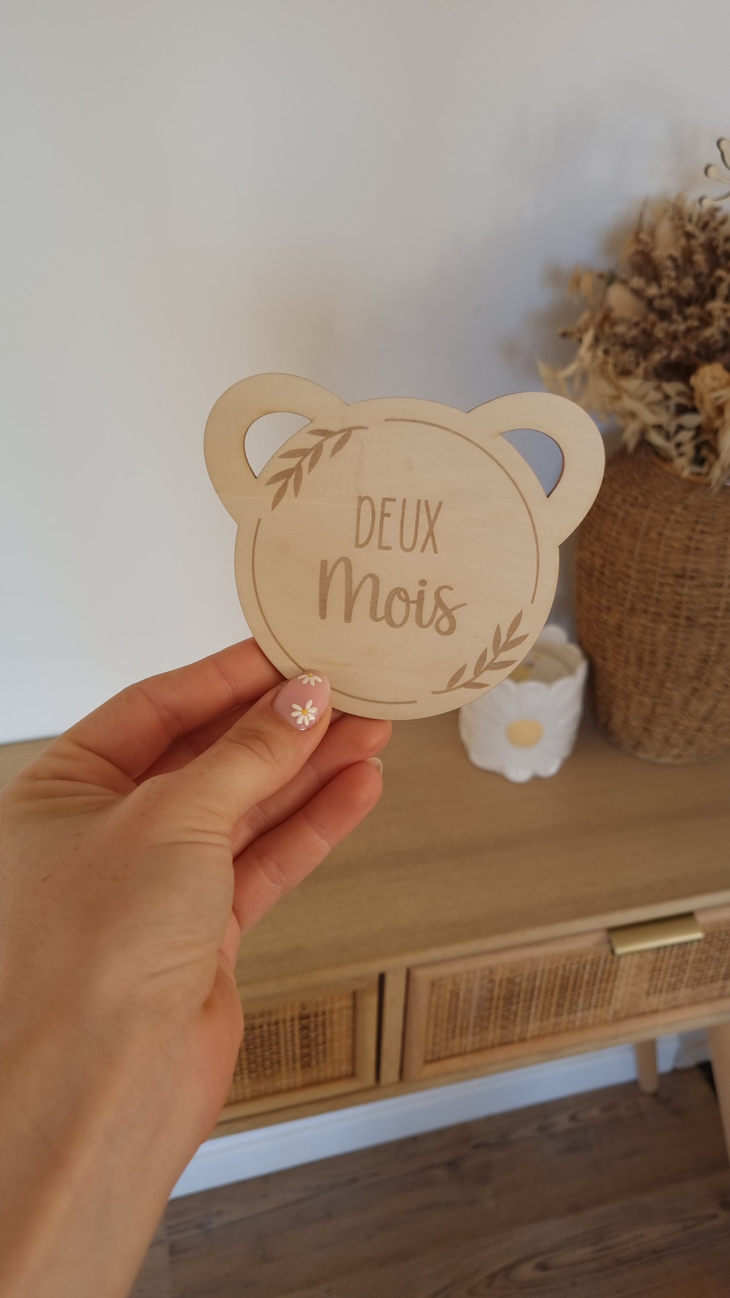 Cartes étapes en bois – 12 petits ours pour suivre la première année de bébé