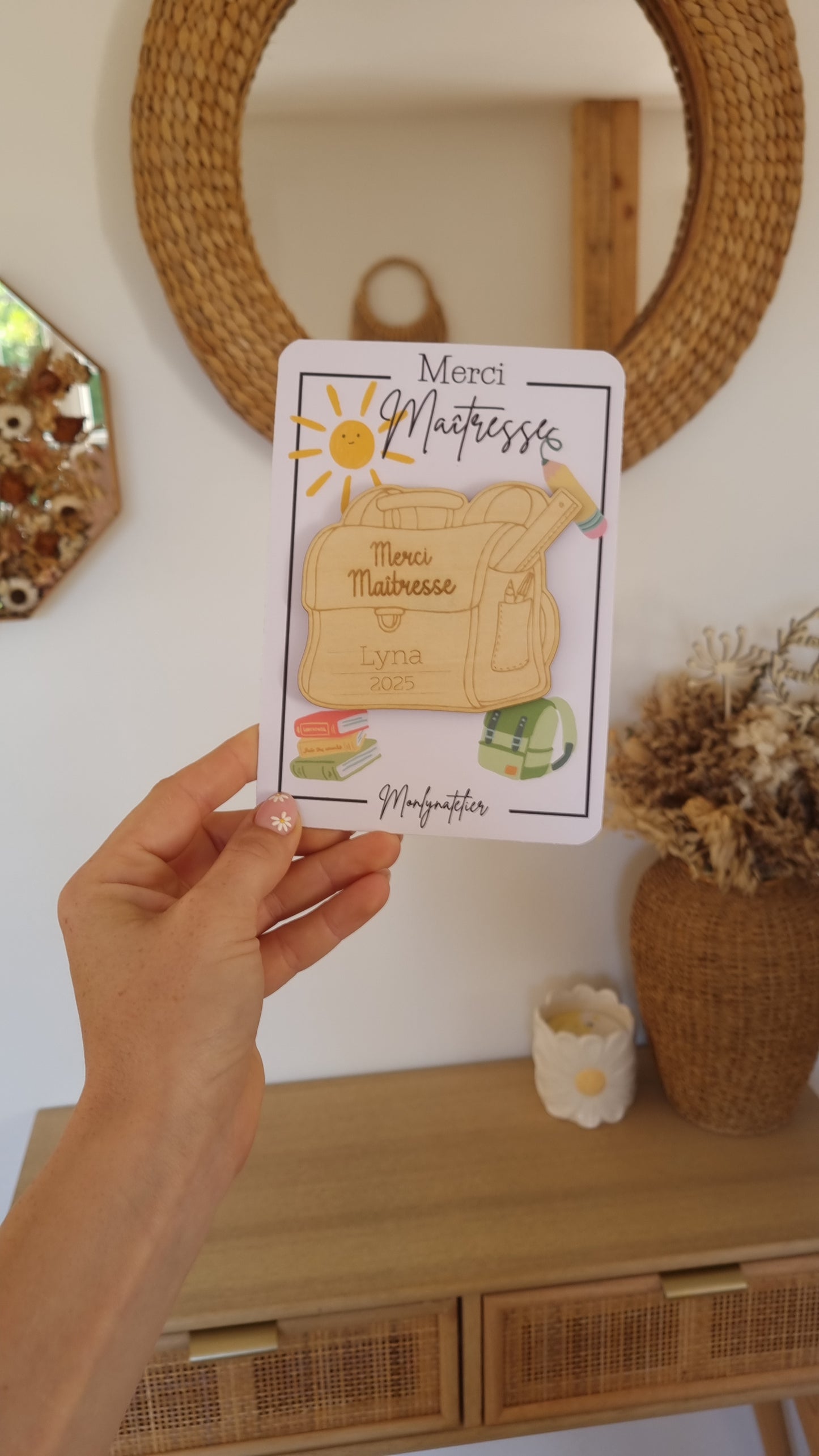 Le petit mot doux à offrir à la maîtresse !