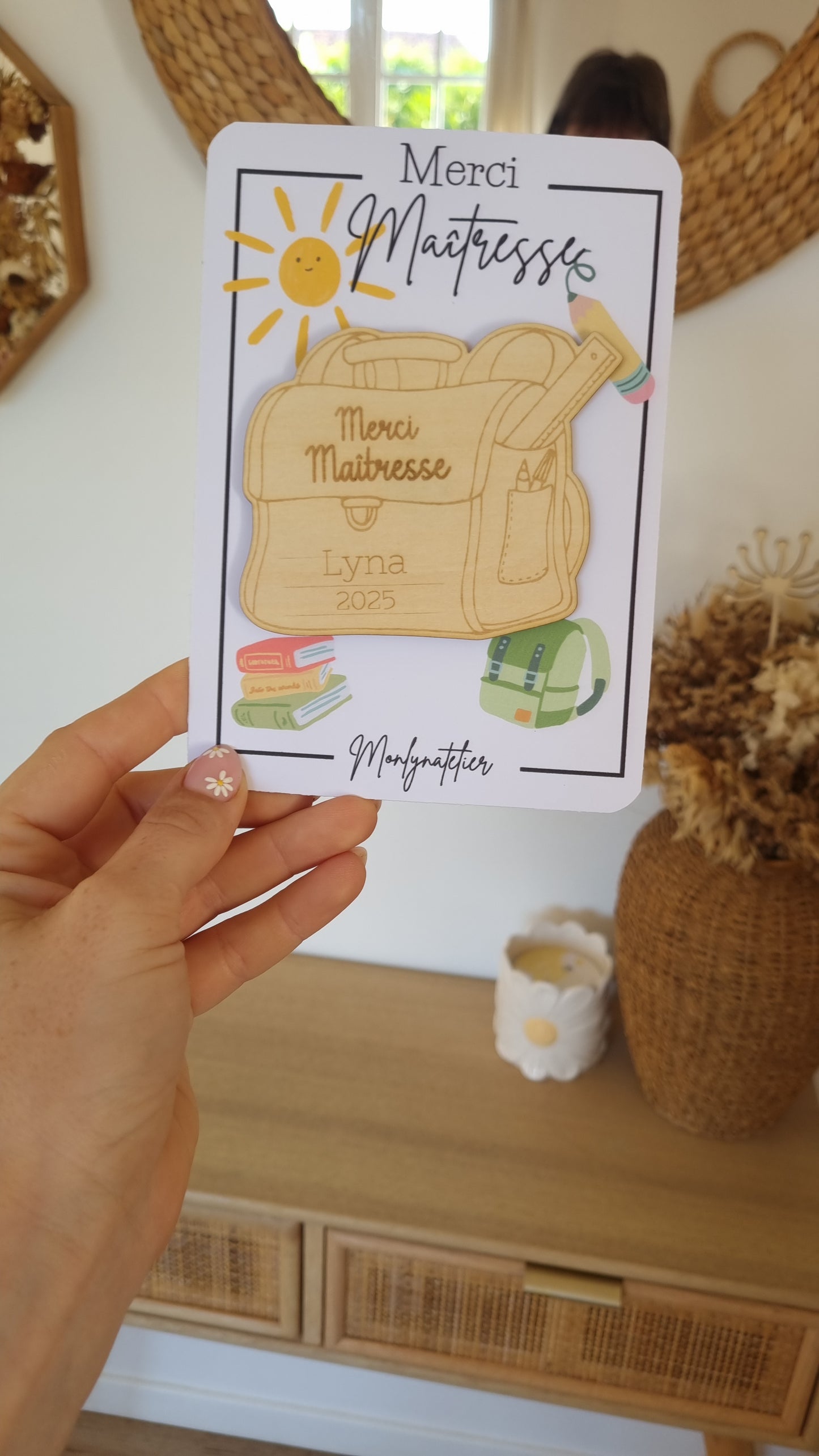 Le petit mot doux à offrir à la maîtresse !