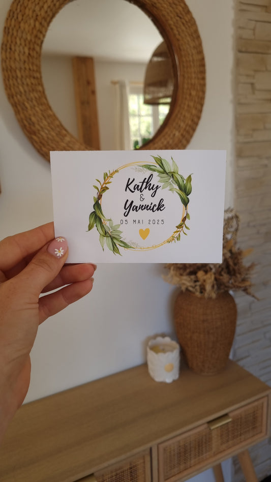 Étiquettes de bouteille personnalisées pour un mariage