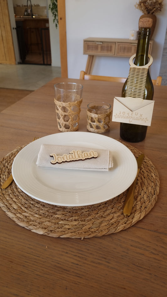 Support billet pour bouteille