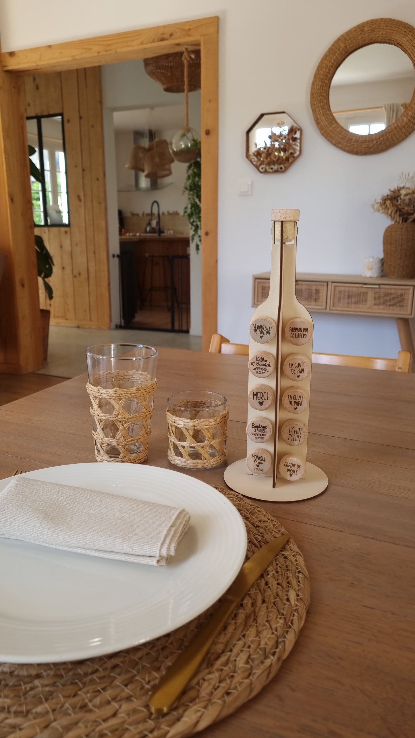 Bouchon en bois – La cuvée de Papi
