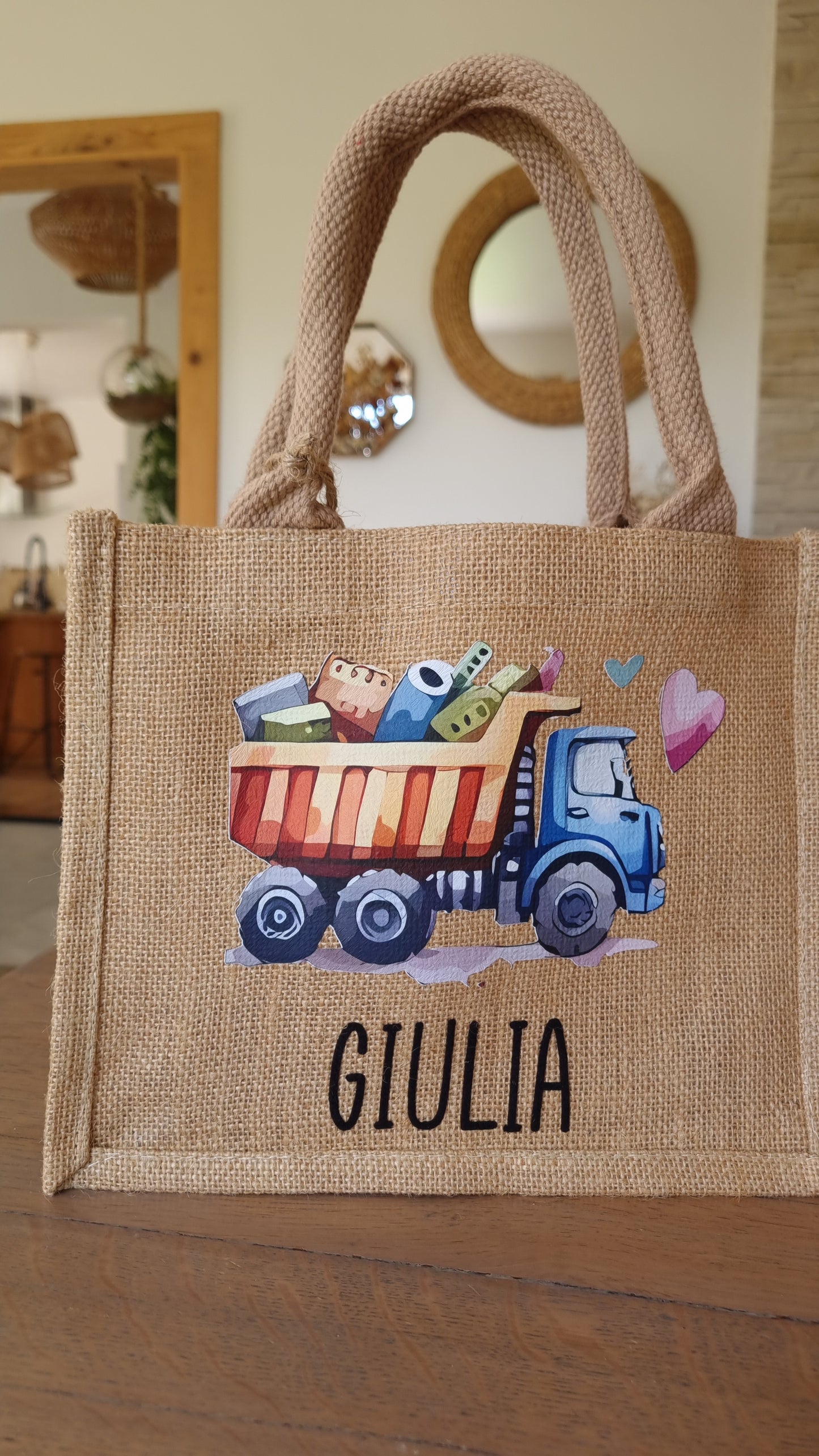 Sac en jute engin