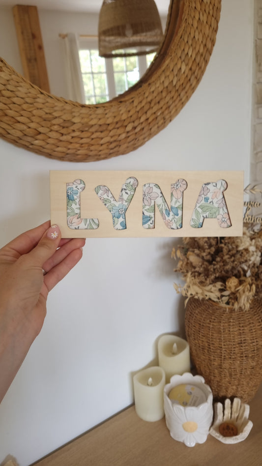 Puzzle prénom personnalisé pour enfant – Un jeu unique rien qu’à lui