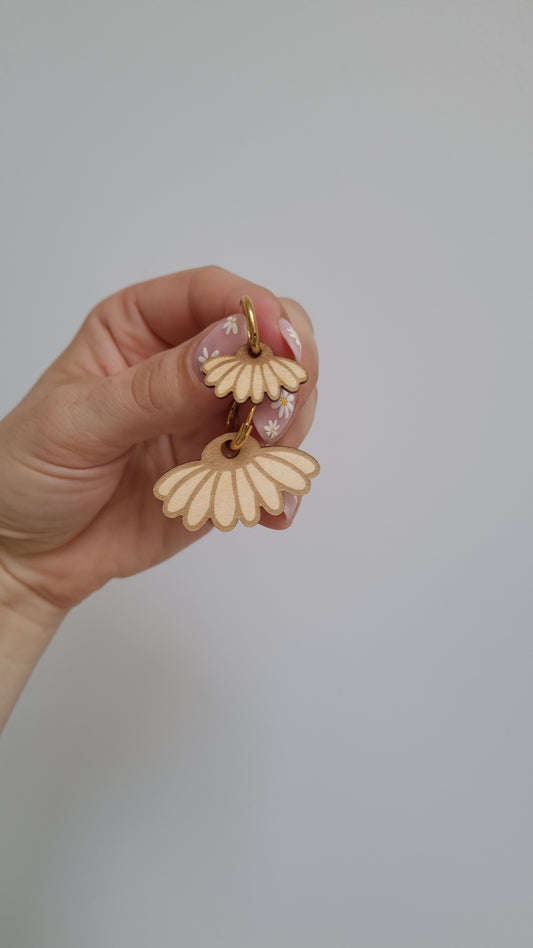 Boucles d’oreilles assorties "Telle mère, telle fille" – Look complice en bois naturel