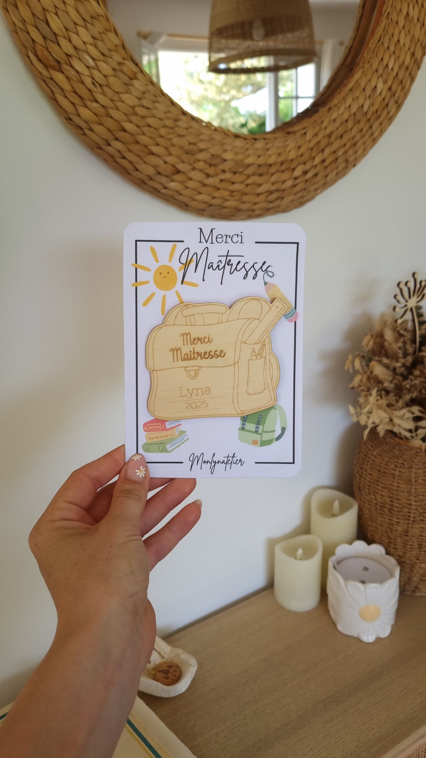 Le petit mot doux à offrir à la maîtresse !
