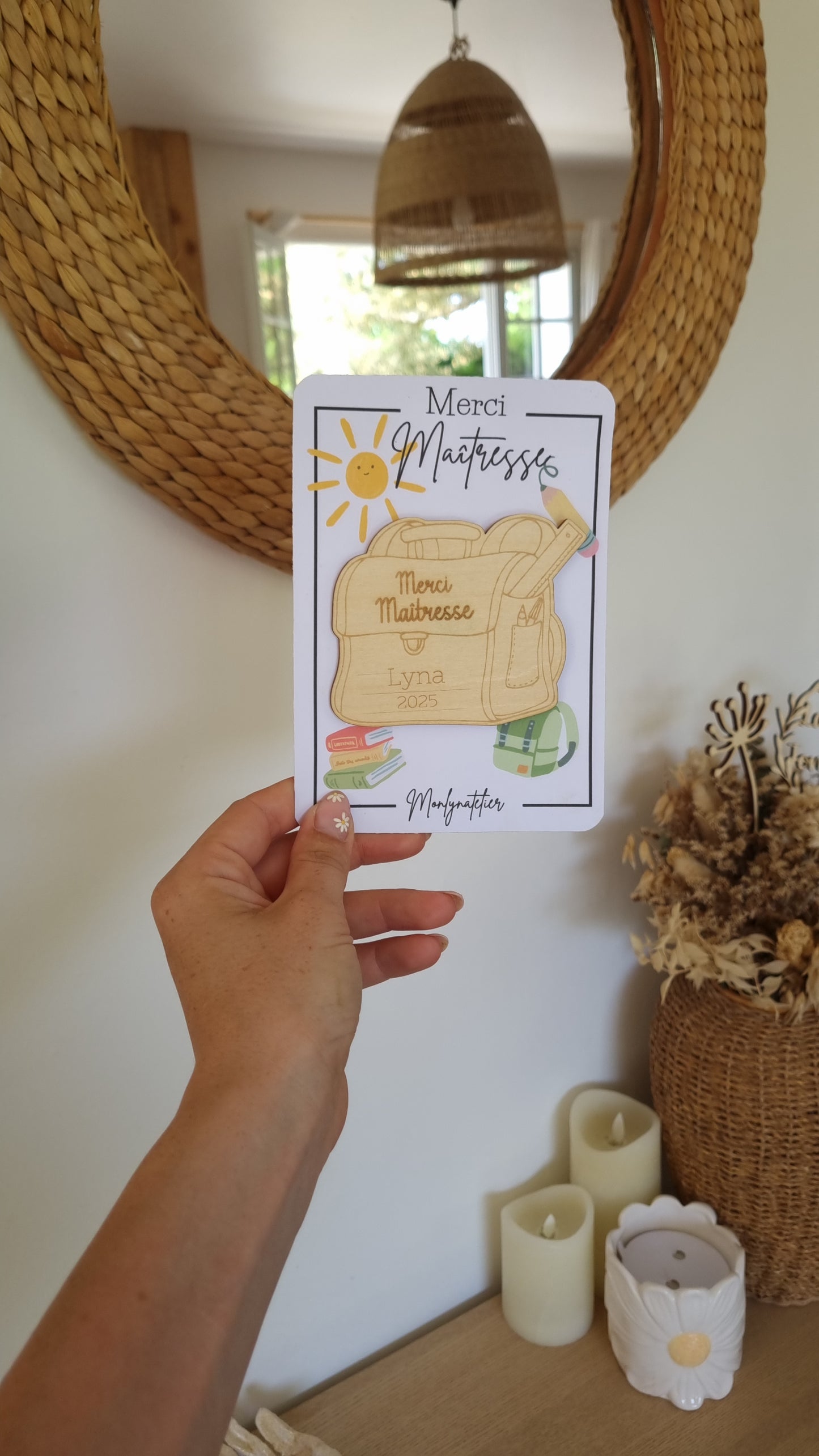 Le petit mot doux à offrir à la maîtresse !