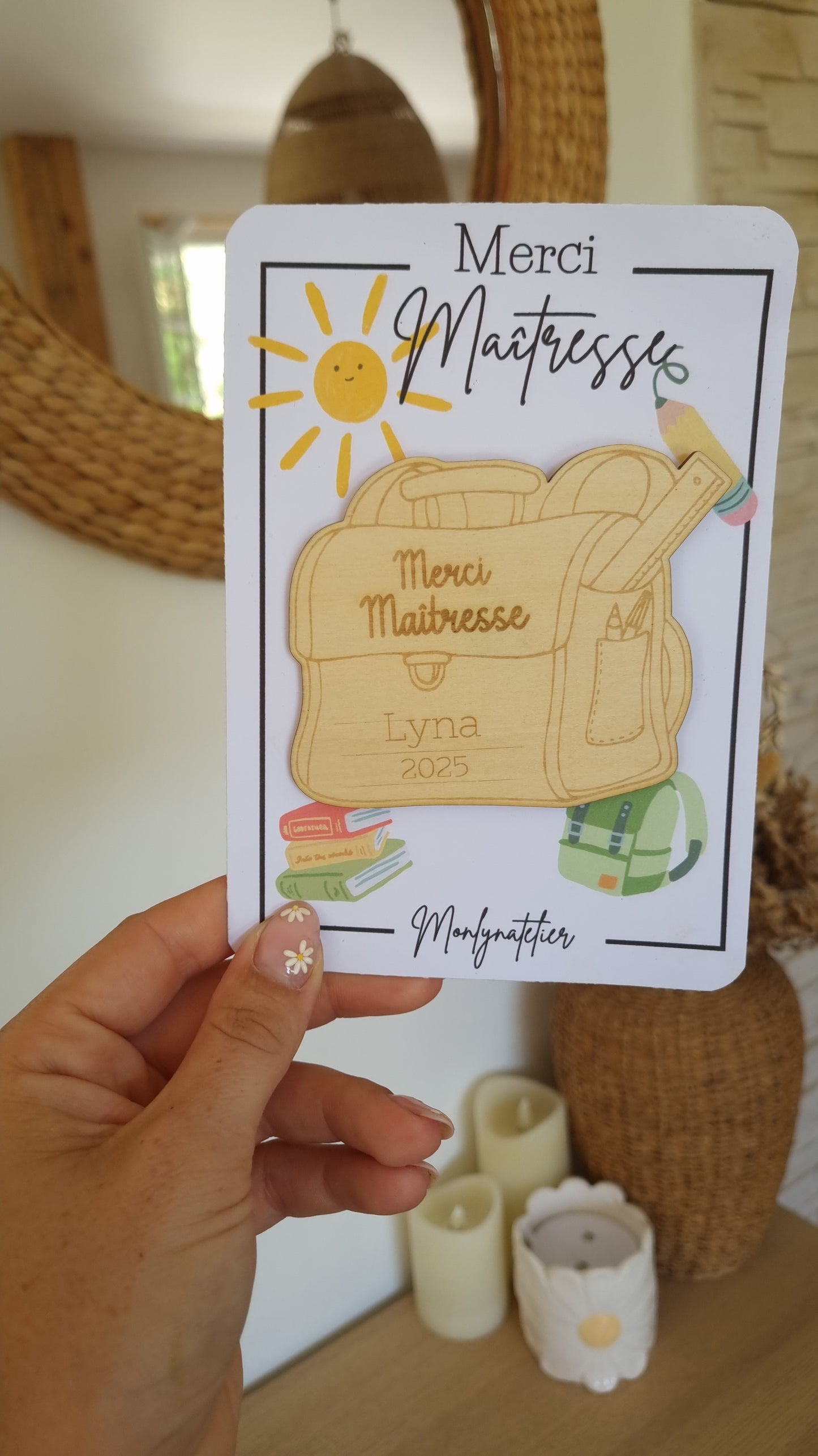Le petit mot doux à offrir à la maîtresse !