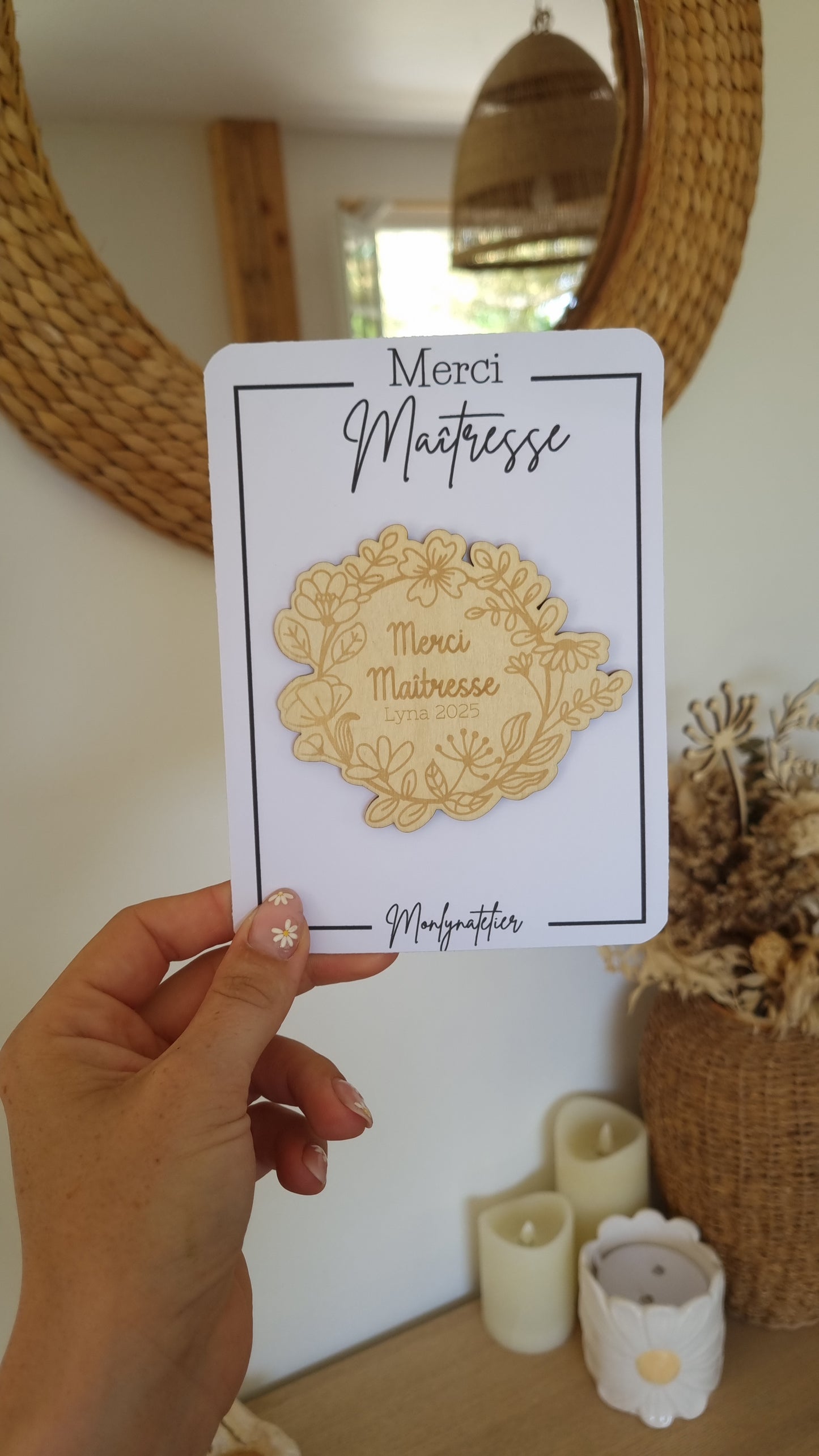 Le petit mot doux à offrir à la maîtresse !