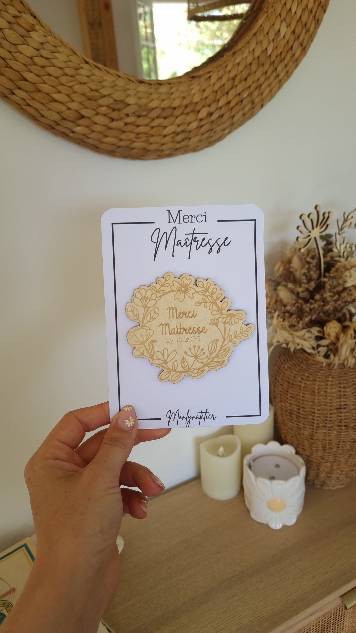 Le petit mot doux à offrir à la maîtresse !