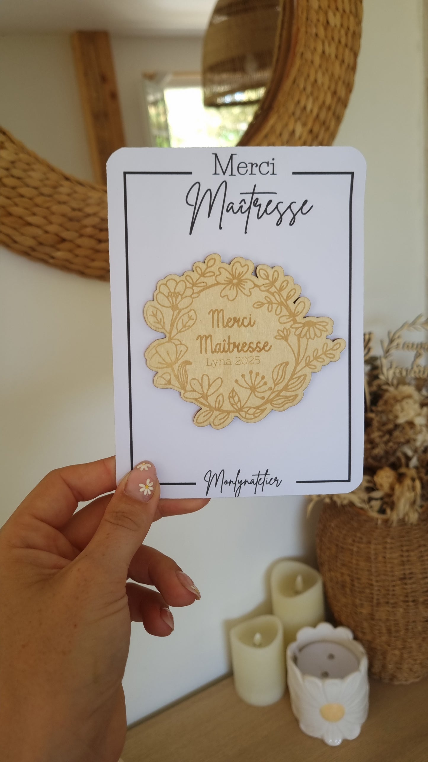Le petit mot doux à offrir à la maîtresse !