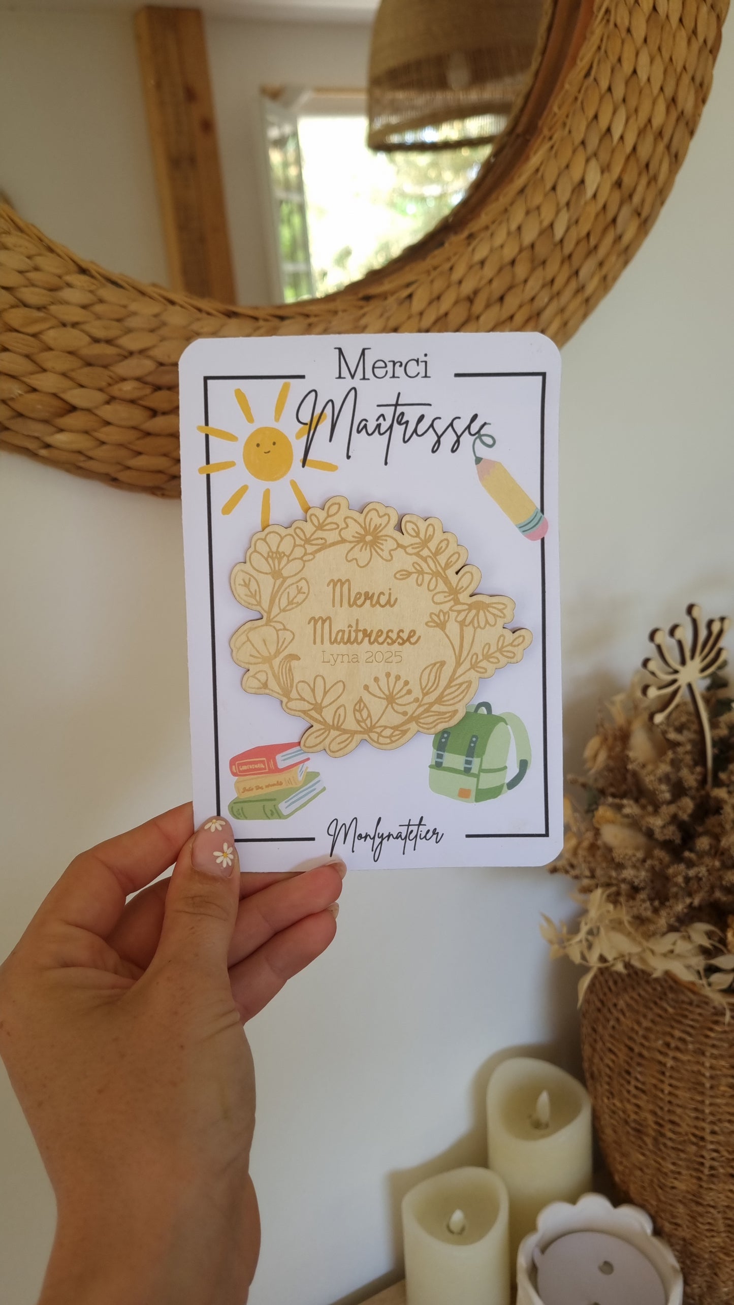 Le petit mot doux à offrir à la maîtresse !
