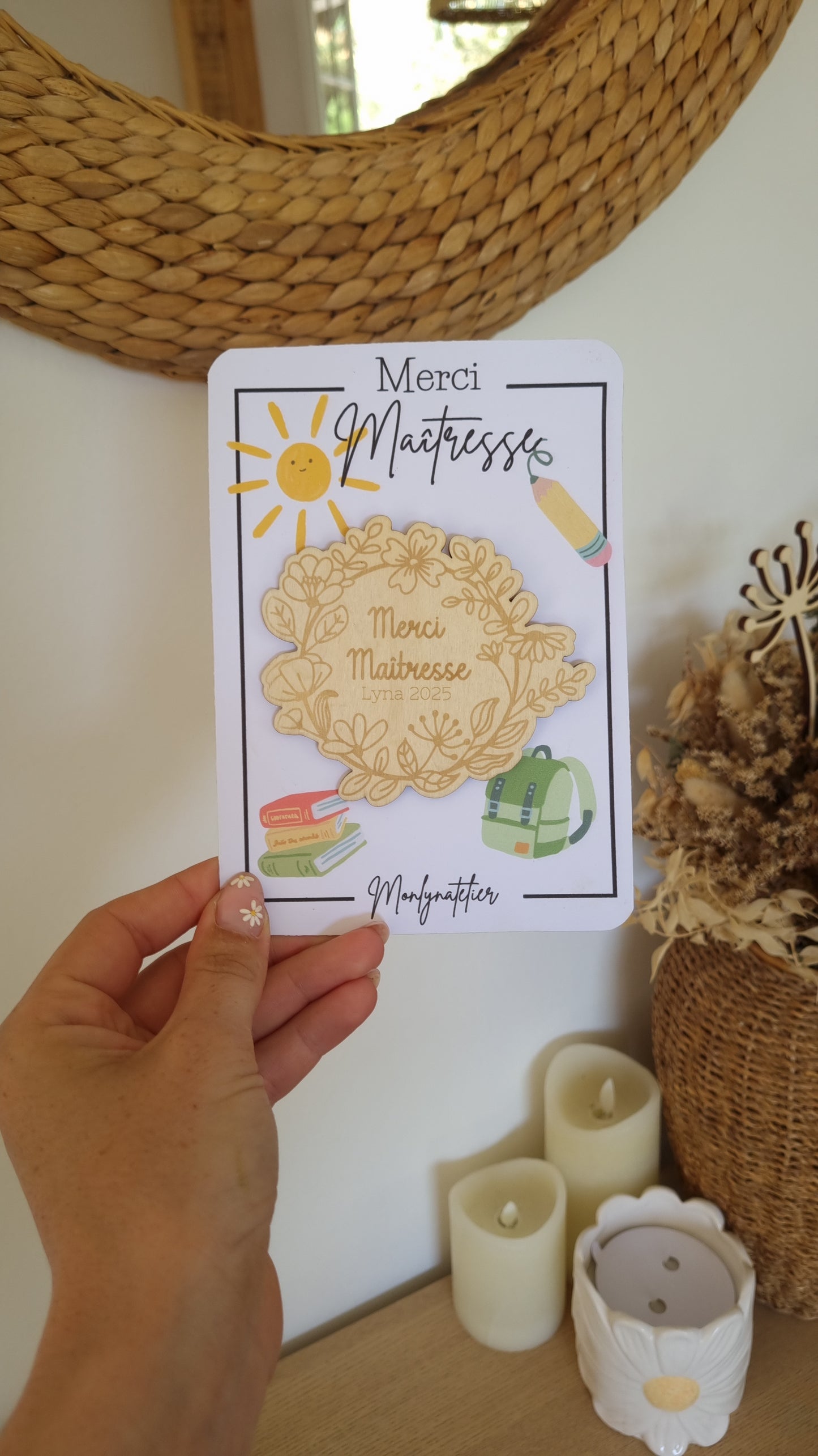 Le petit mot doux à offrir à la maîtresse !