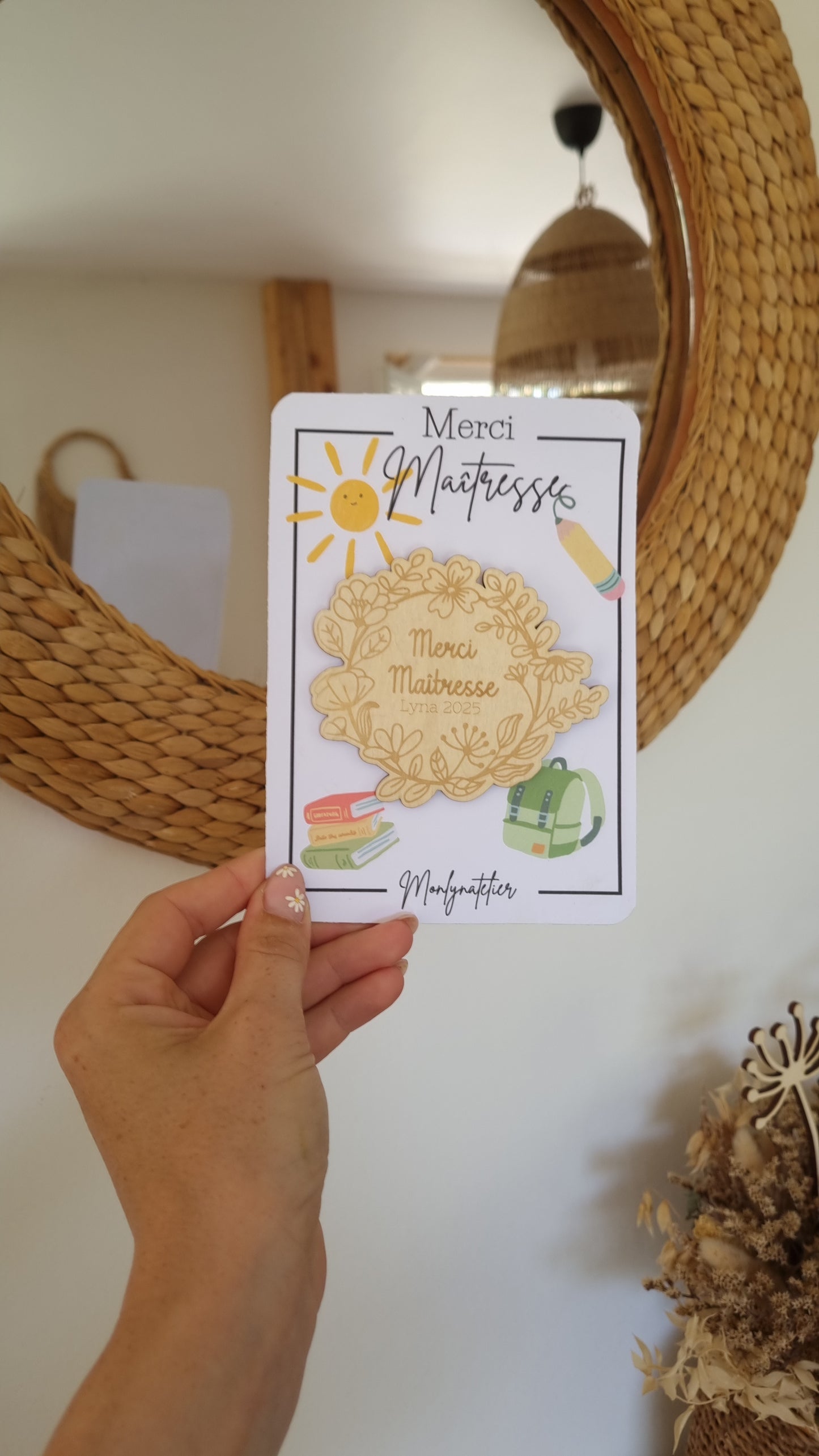 Le petit mot doux à offrir à la maîtresse !