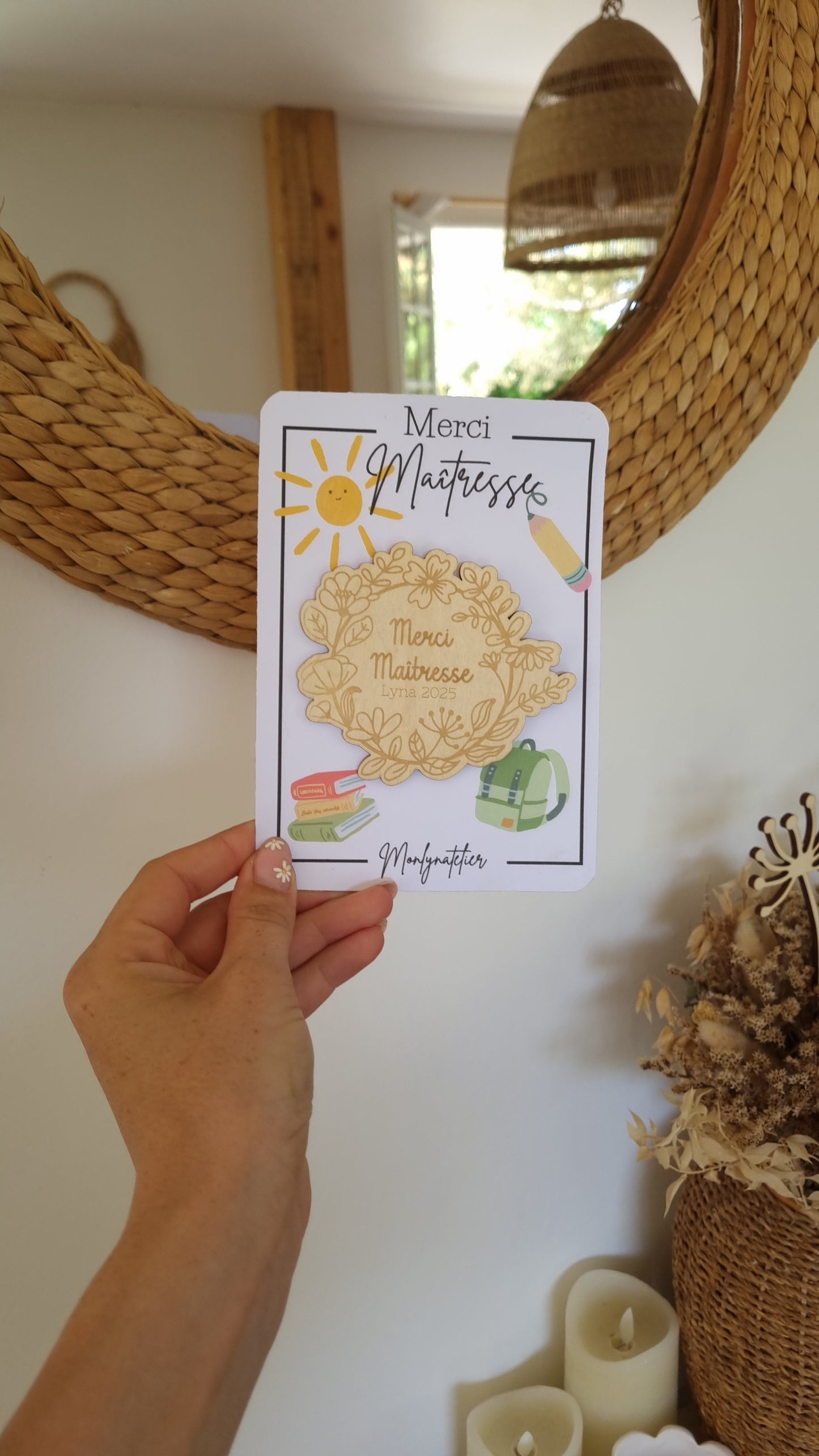 Le petit mot doux à offrir à la maîtresse !