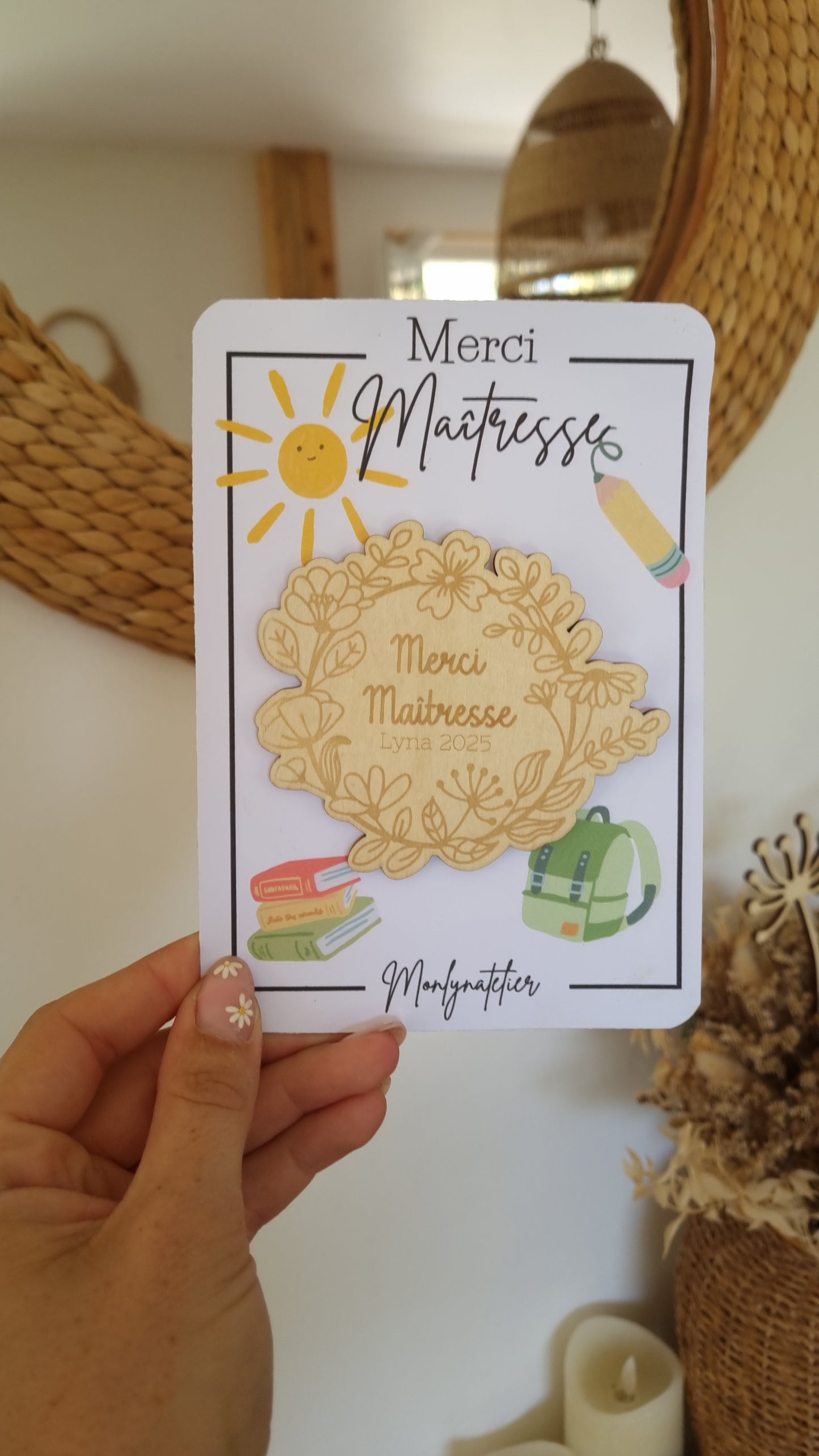 Le petit mot doux à offrir à la maîtresse !
