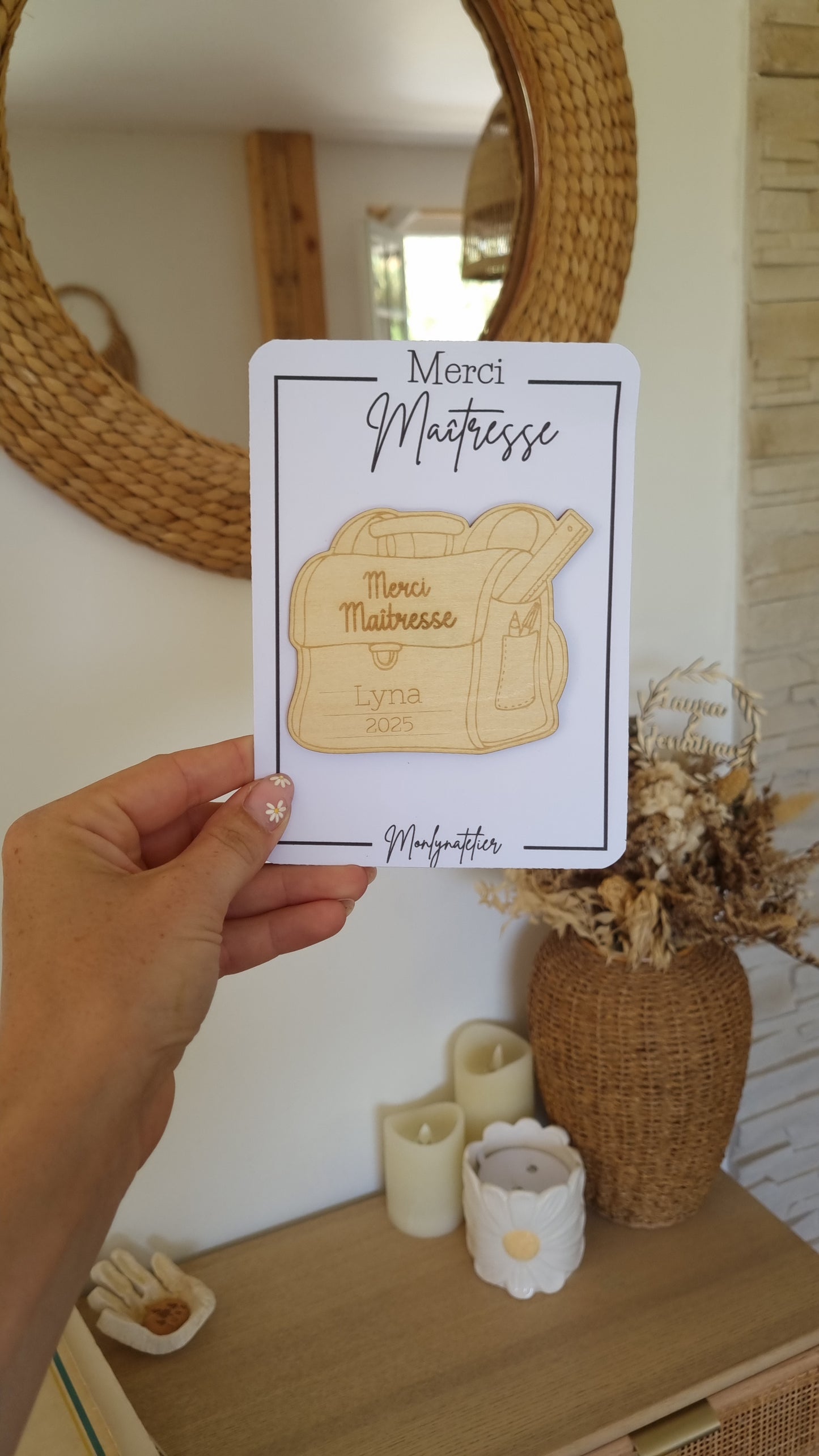 Le petit mot doux à offrir à la maîtresse !