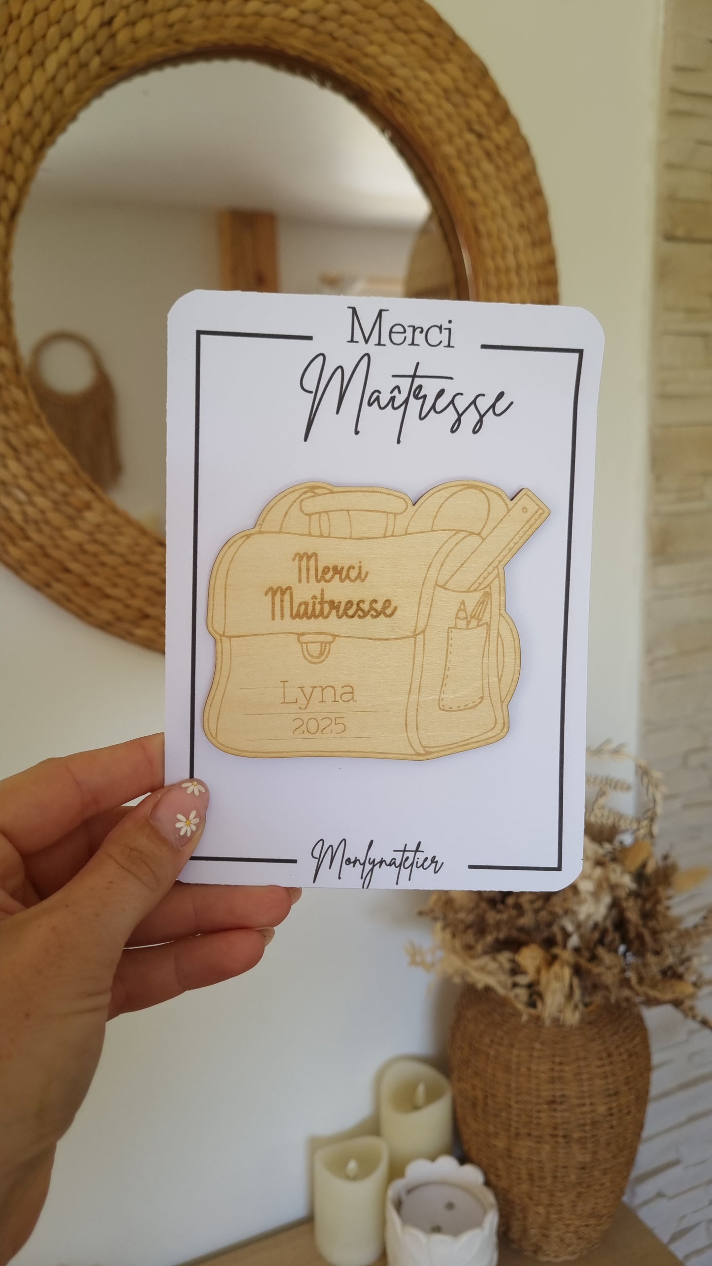 Le petit mot doux à offrir à la maîtresse !