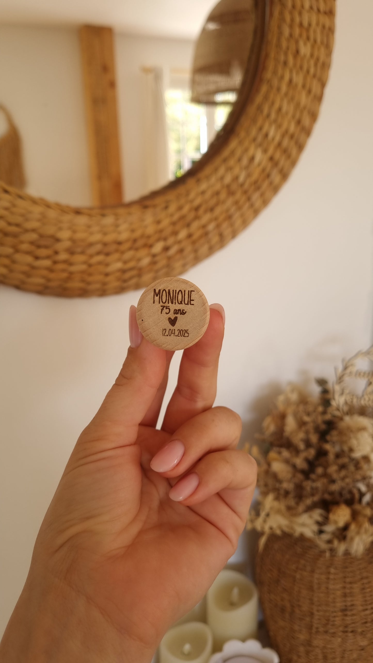 Bouchons de bouteille personnalisés – Souvenir raffiné de votre Anniversaire