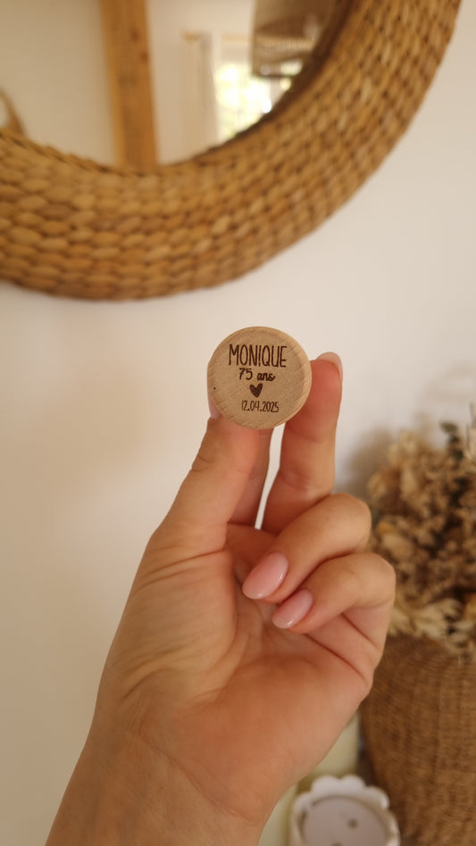 Bouchons de bouteille personnalisés – Souvenir raffiné de votre Anniversaire