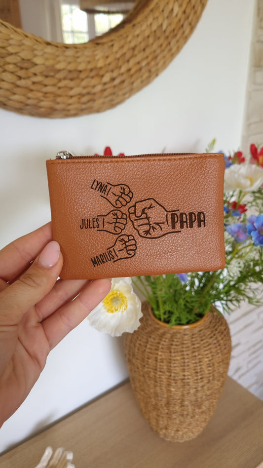 Porte-monnaie gravé pour Papa
