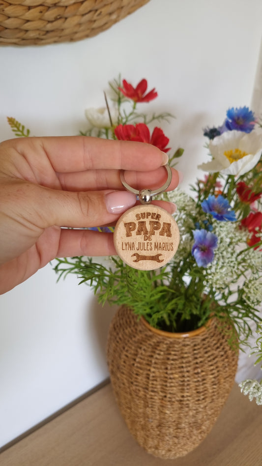 Un porte-clé en bois