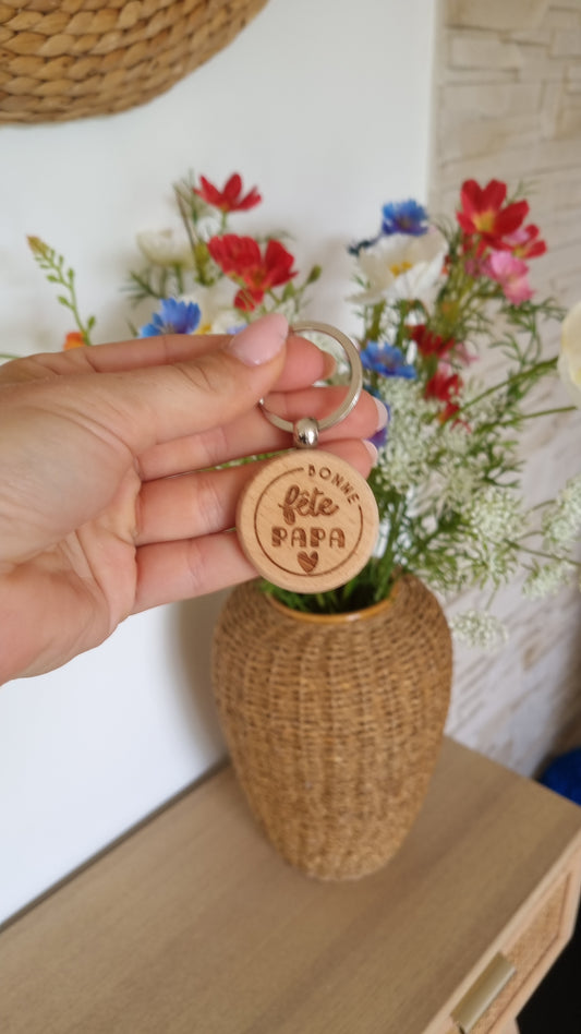 Un porte-clé en bois