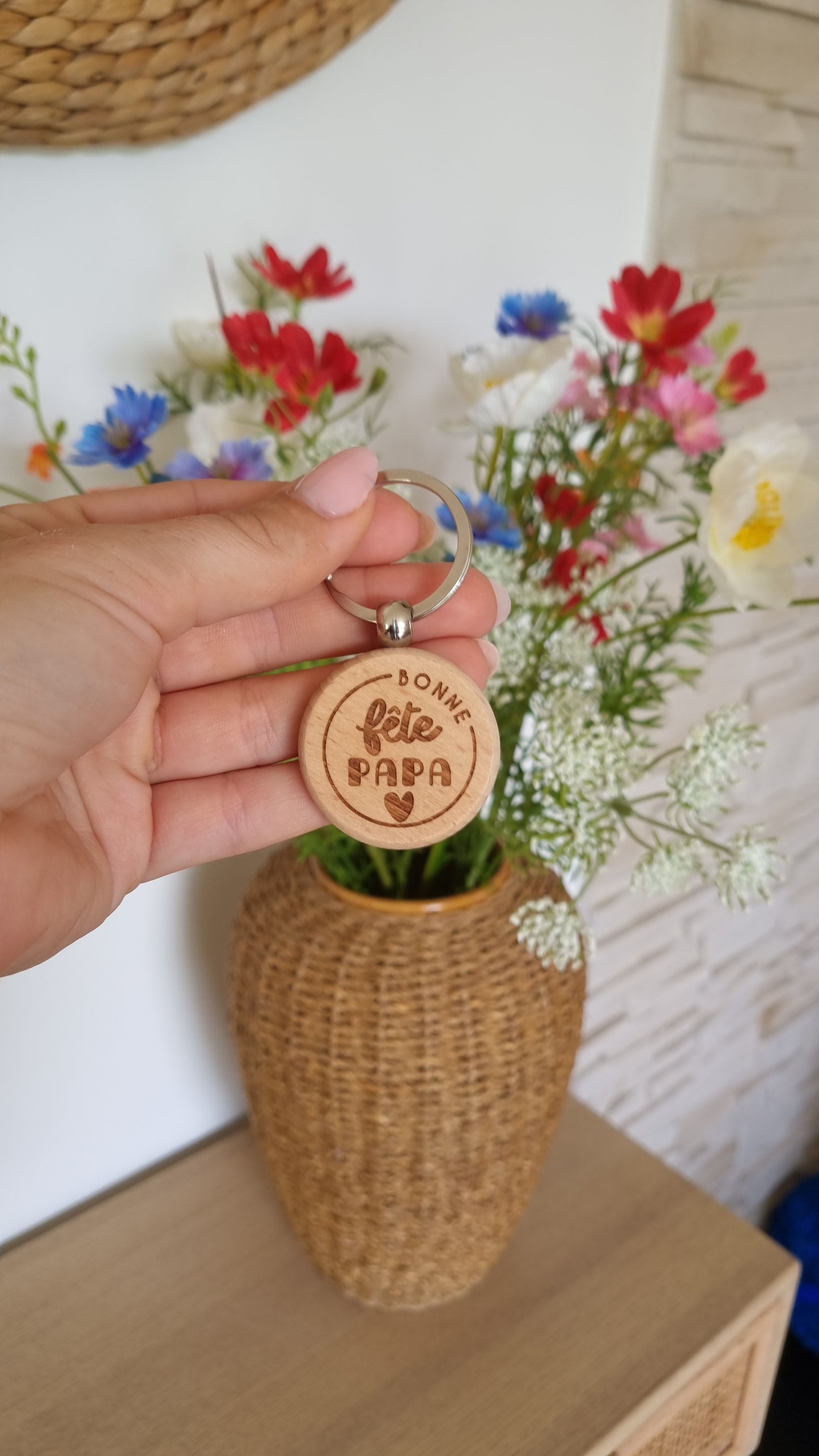 Un porte-clé en bois
